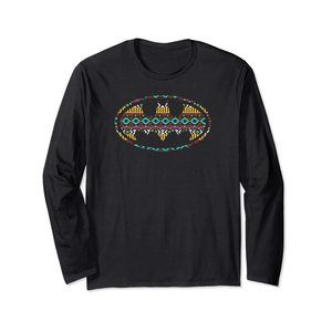 Batman Aztec Bat Logo Long Sleeve T-Shirt